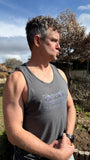 Tank Top Tri-Lathe Screen Print Gray
